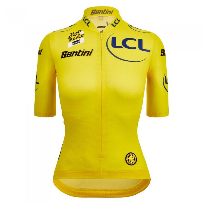 [해외]산티니 Tour De France Femme Avec Zwift Overall Leader 반팔 저지 1139699239 Yellow