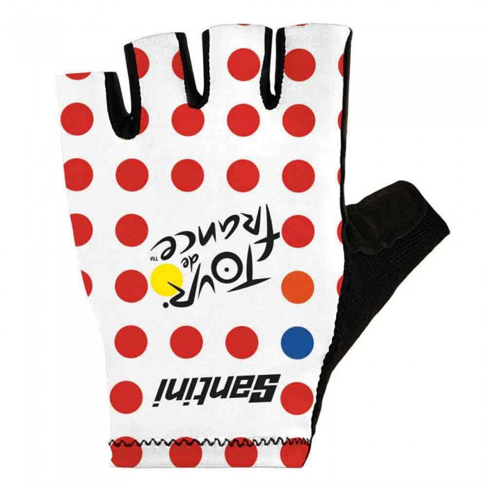 [해외]산티니 Tour De France Official GPM Leader 짧은 장갑 1139699246 Red / White