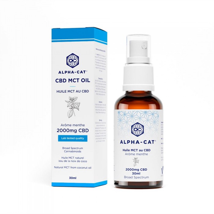 [해외]ALPHA-CAT Aromatic Mint 2000mg 30ml CBD Oil Spray 139567468