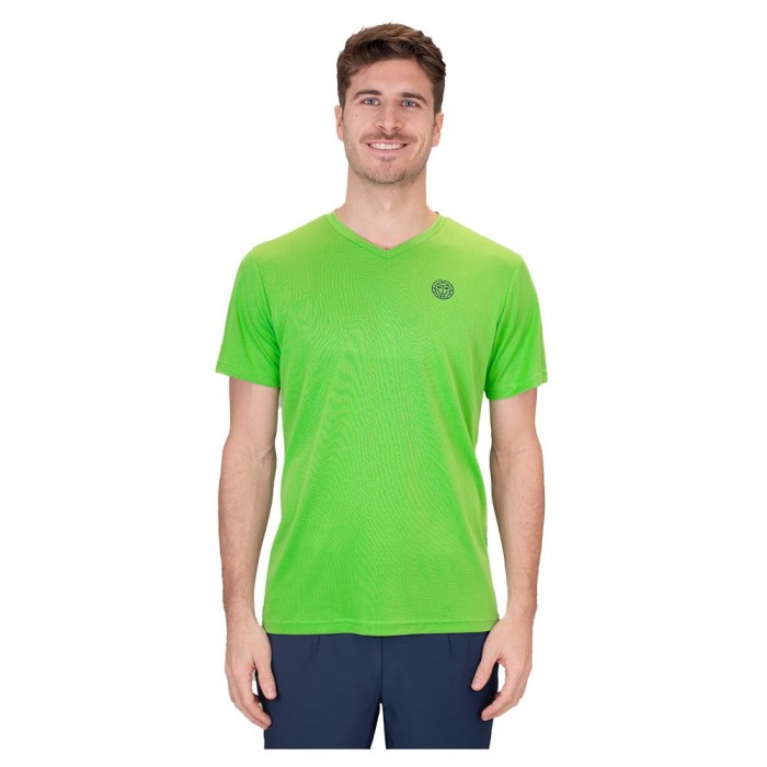 [해외]BIDI BADU Crew Inside Out V-Neck 반팔 티셔츠 6139826226 Neon Green / Dark Blue