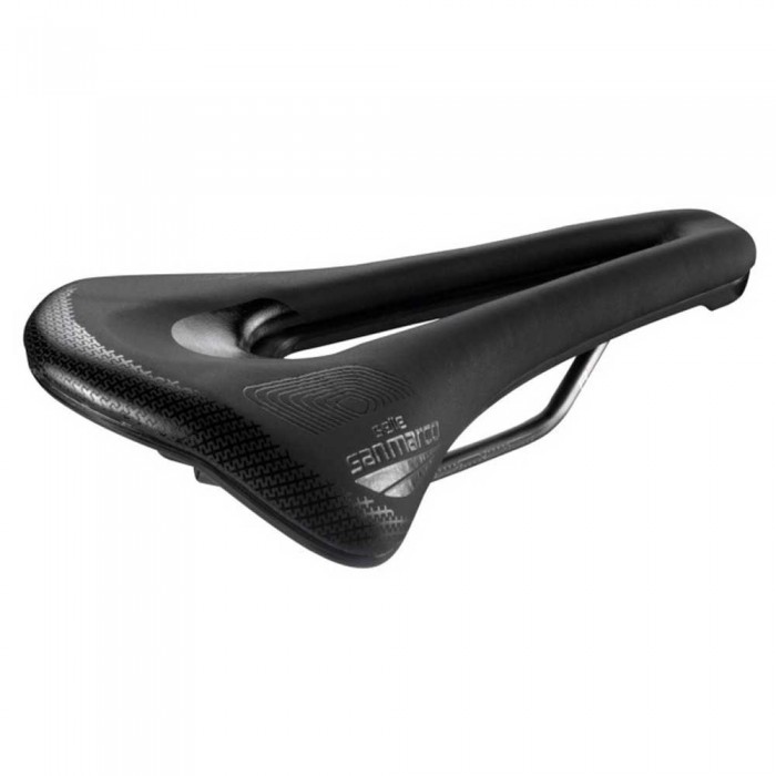 [해외]Selle San Marco Shortfit 2.0 Supercomfort Open-Fit Racing 와이드 자전거 안장 1139760447 Black