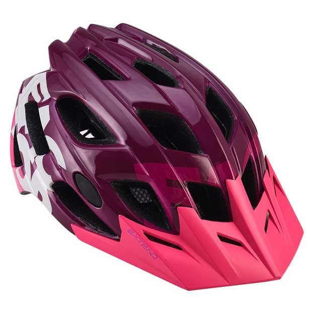 [해외]EXTEND Factor MTB 헬멧 1139871084 Shine Bordo / Grey