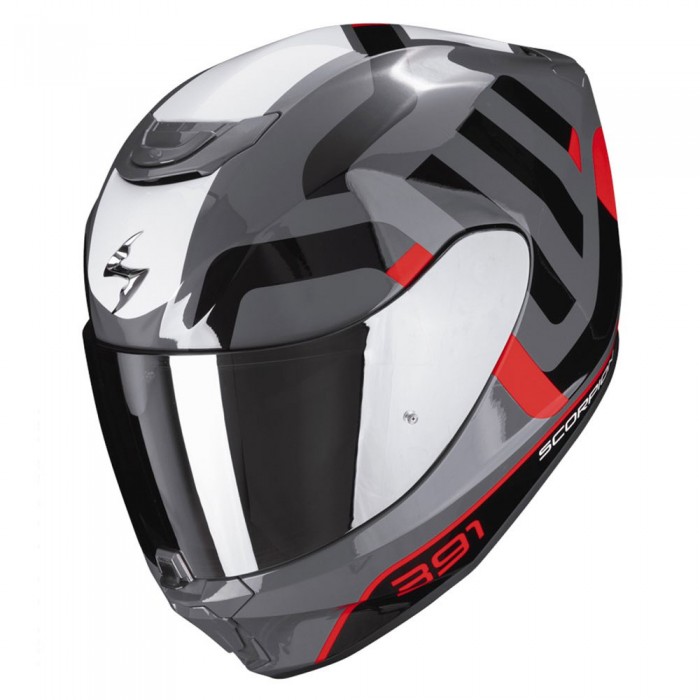 [해외]SCORPION EXO-391 Arok 풀페이스 헬멧 9139815035 Grey / Red / Black