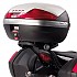 [해외]기비 Monokey/Monolock Honda CBR 600 F/Hornet 600/Hornet 600 ABS 탑 케이스 후면 피팅 9137999679 Black