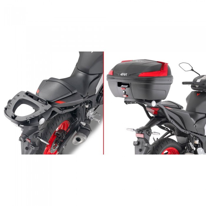 [해외]기비 Monolock Yamaha MT-03 321 상단 케이스 후면 장착 9137999697 Black