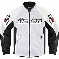 [해외]ICON Mesh AF™ 가죽 재킷 9139872778 Black / White