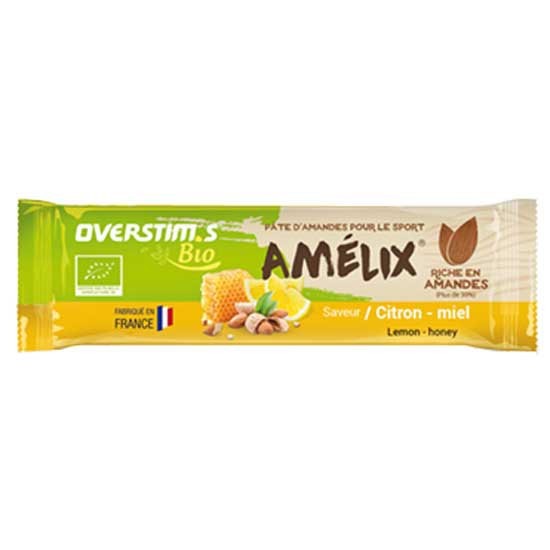 [해외]OVERSTIMS 허니 레몬 Amelix BIO 25g 에너지 술집 4139745484 Yellow