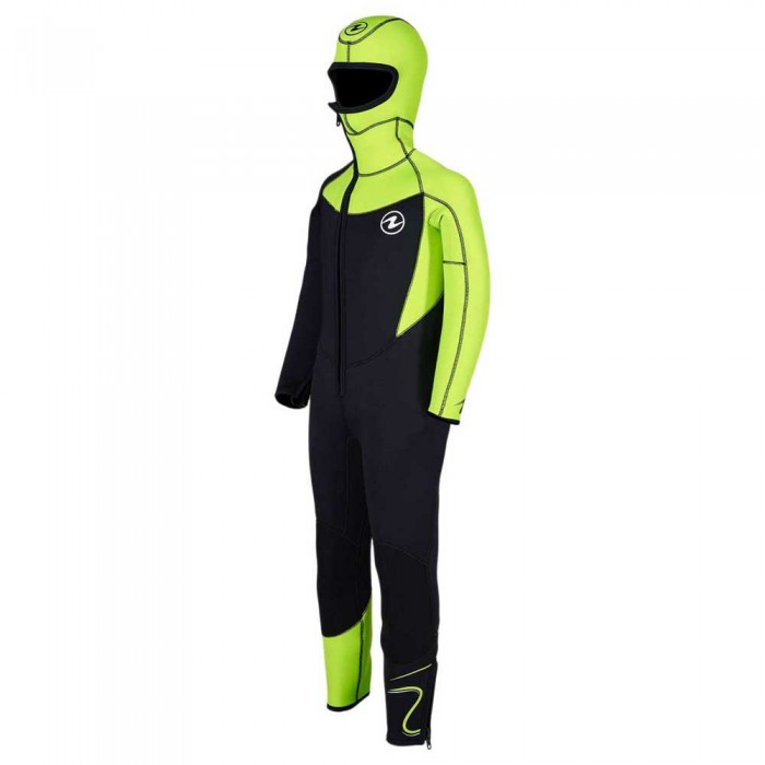 [해외]아쿠아렁 Wave Junior 후드가 달린 잠수복 5 mm 10139466279 Black / Bright Green