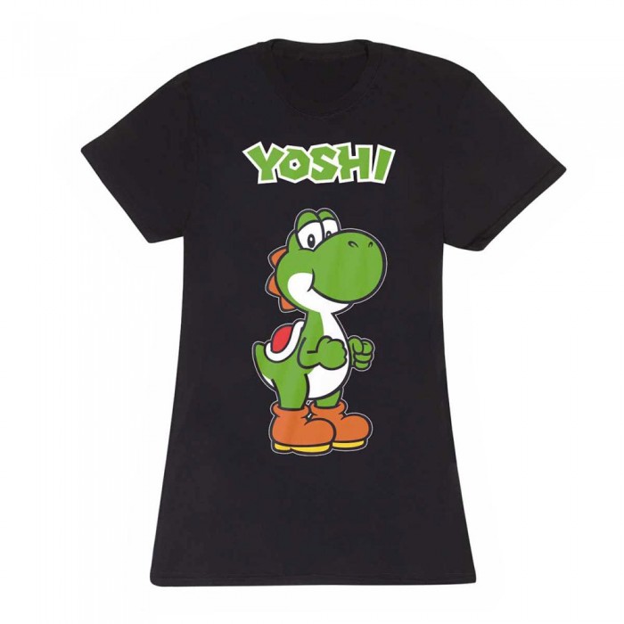 [해외]HEROES MRO02673 Nintendo Super Mario Yoshi Name Tag 반팔 티셔츠 139858024 Black