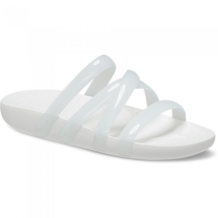 [해외]크록스 Splash Glossy Strappy 나막신 139562815 White