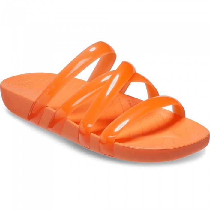 [해외]크록스 Splash Glossy Strappy 샌들 139562816 Persimmon