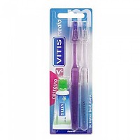 [해외]VITIS Set Medium Anticaries Toothbrushs 2 Units 15ml 139689047