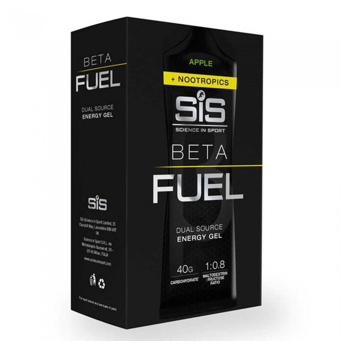 [해외]SIS 애플 에너지 젤 박스 Beta Fuel + Nootropics 60ml 6 단위 14138909205 Black