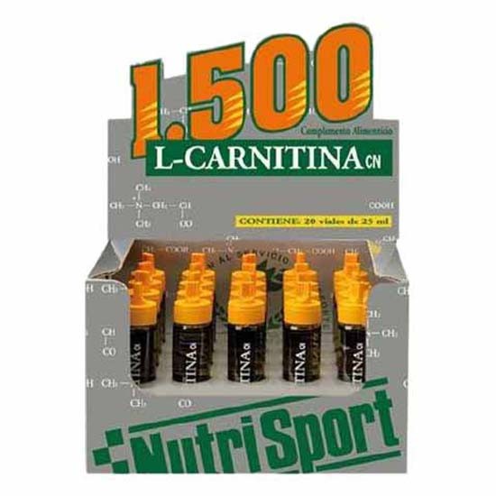 [해외]NUTRISPORT 카르니틴 L 1500 20 단위 주황색 바이알 상자 1136446104 Grey
