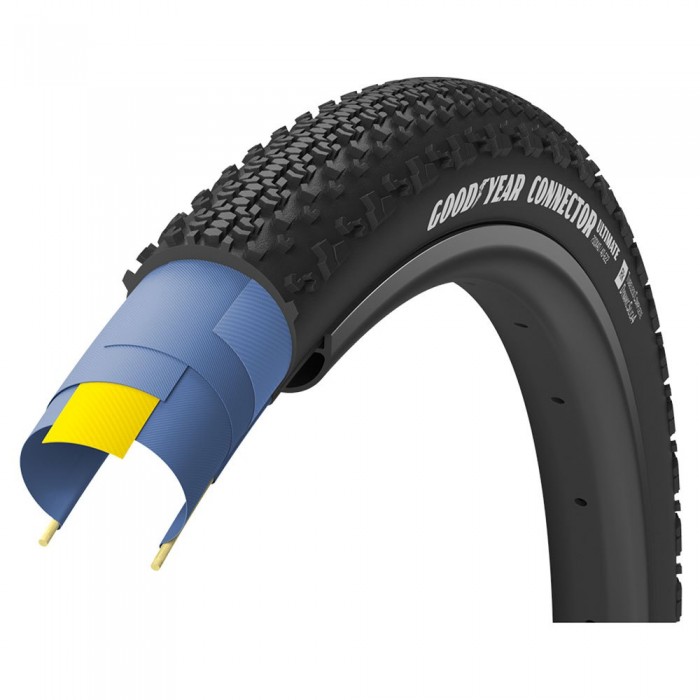 [해외]GOODYEAR 커넥터 Ultimate Tubeless 700C x 35 자갈 타이어 1137530644 Black