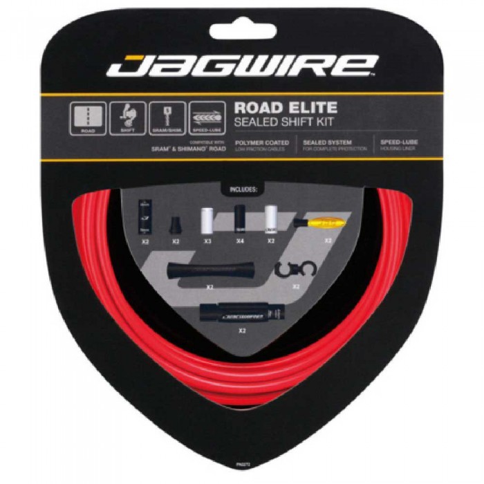 [해외]JAGWIRE 케이블 키트 스램/Shimano Brake 1137091539 Red