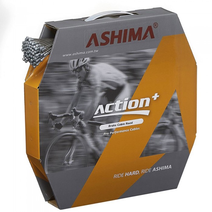 [해외]ASHIMA Campagnolo Action+ Slick 브레이크 케이블 100 단위 1139897198 Multicolor