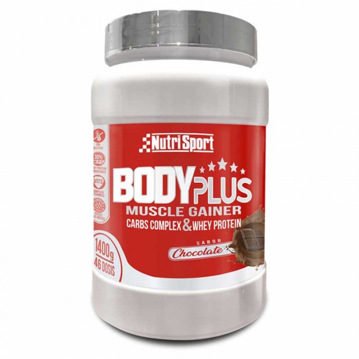 [해외]NUTRISPORT 탄수화물 복합 및 유청 단백질 Body Plus 1.4kg 초콜릿 12139497075