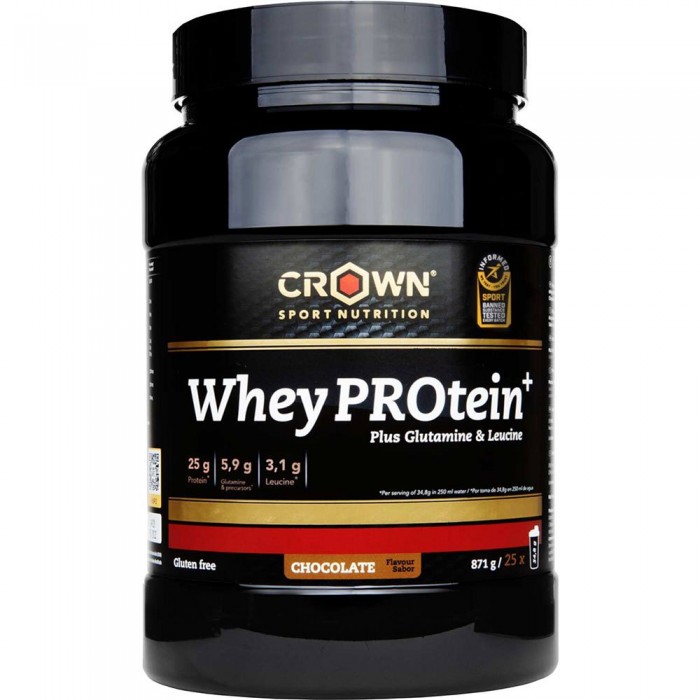 [해외]CROWN SPORT NUTRITION 가루 Whey PROtein+ Chocolate 871g 12139775880 Black