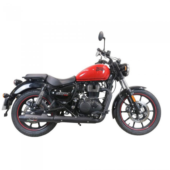 [해외]GPR EXHAUST SYSTEMS Hurricane Nero Royal Enfield Classic 350 e5 21-23 비승인 오토바이 머플러 9139565755 Stainless Steel Black