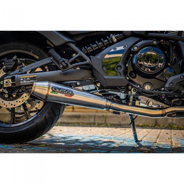 [해외]GPR EXHAUST SYSTEMS Ultracone Kawasaki Vulcan 650 S e5 21-22 With Catalyst 전체 배기 시스템 형식 승인 9139565837 Satin Steel / Glossy Steel