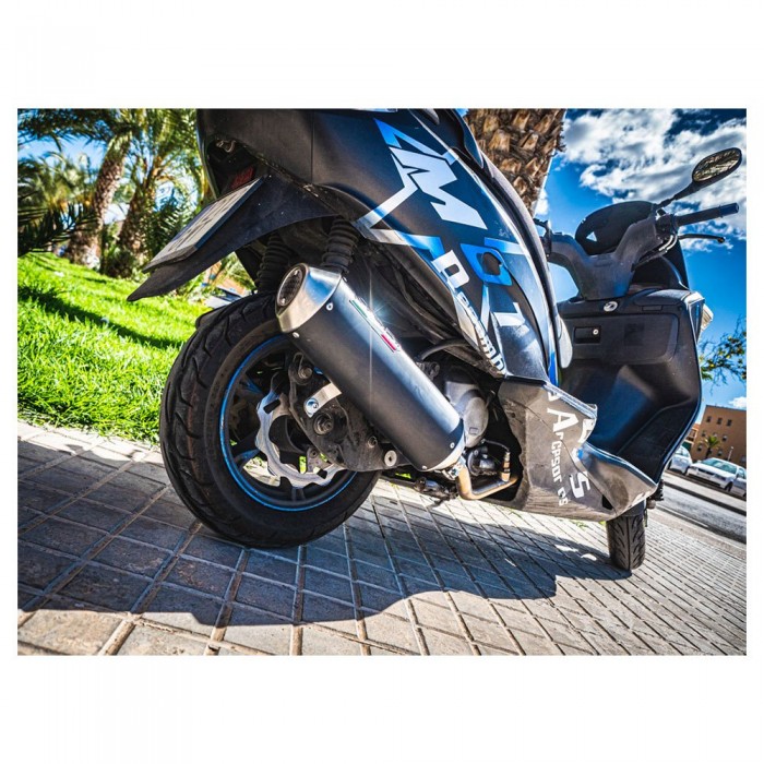 [해외]GPR EXHAUST SYSTEMS Evo4 Road Kymco Downtown 125 21-23 Ref:KYM.17.CAT.EVO4 With Catalyst 전체 배기 시스템 형식 승인 9139929940 Matt Black / Brushed Stainless Steel