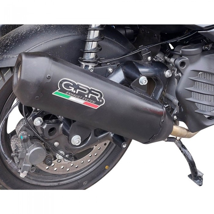 [해외]GPR EXHAUST SYSTEMS Pentaroad Black BMW C 400 X / GT 19-20 Ref:BM.108.CAT.PE.BL 인증된 슬립온 머플러 9139930239 Matt Black / Brushed Stainless Steel