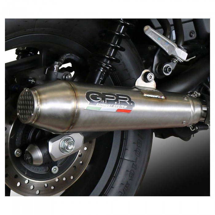 [해외]GPR EXHAUST SYSTEMS Ultracone Brixton Crossfire 500 X 22-23 Ref:E5.BR.1.ULTRA Stainless Steel 인증된 슬립온 머플러 9139930287 Brushed Stainless Steel / Stainless Steel Polished