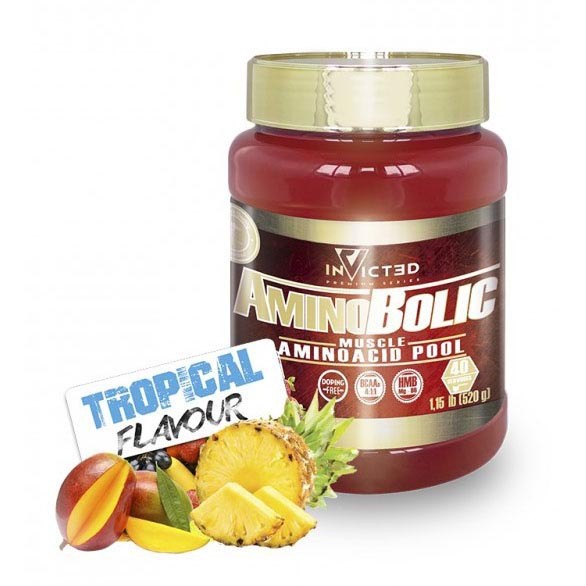 [해외]NUTRISPORT 가루 Invicted Amino Bolic 520gr Tropical 4137478874 Red