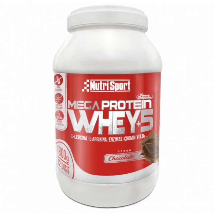 [해외]NUTRISPORT 유닛 초콜릿 유청 단백질 쉐이크 Mega Protein Whey +5 1.8kg 1 4138350136