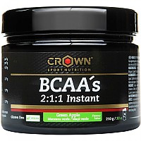 [해외]CROWN SPORT NUTRITION 그린 애플 파우더 BCAAs Instant 210g 4139775808 Black