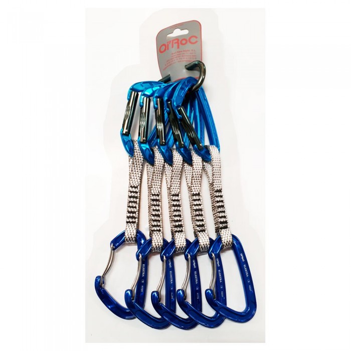 [해외]QI´ROC 스냅 후크 Elektra Mix Recto+Curvo Clip+Expr?s Dyneema 12x120 mm+미니 5 단위 4137394201 Blue