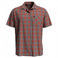 [해외]오들로 Mythen 반팔 셔츠 4139921987 Mandarin Red / Grey Melange / Check