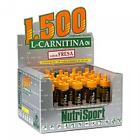 [해외]NUTRISPORT 카르니틴 L 1500 20 단위 딸기 바이알 상자 6136446103 Grey
