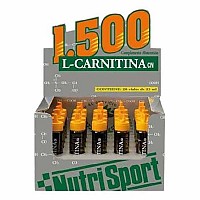 [해외]NUTRISPORT 카르니틴 L 1500 20 단위 주황색 바이알 상자 6136446104 Grey