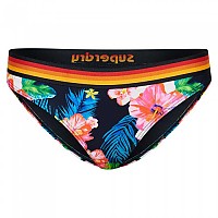 [해외]슈퍼드라이 Vintage Logo 비키니 바닥 139930388 Hibiscus Pop Navy