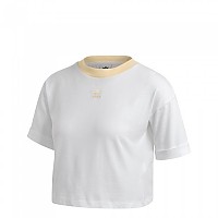 [해외]아디다스 ORIGINALS Crop Short Sleeve T-Shirt White / Easy Yellow