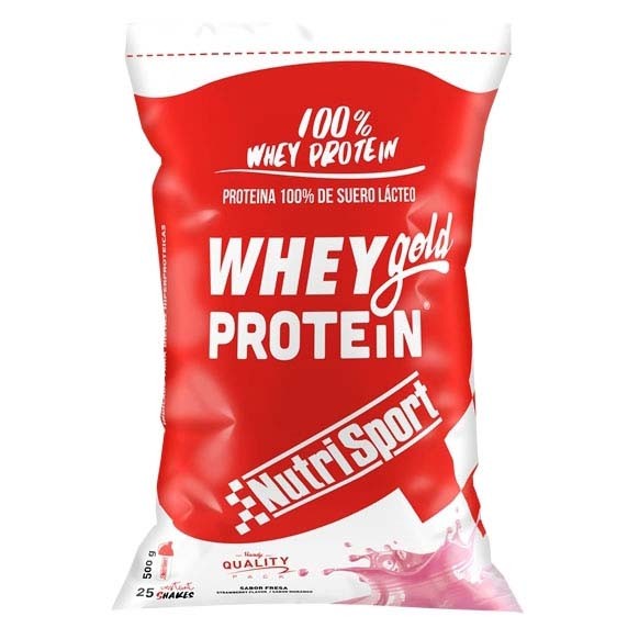 [해외]NUTRISPORT 유장 단백질 딸기 Gold 500g 3136446065 Red