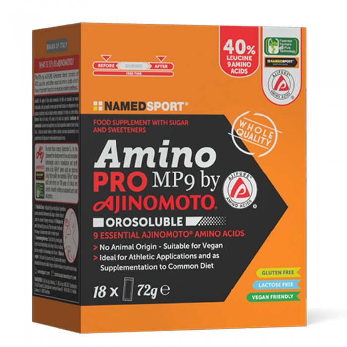 [해외]NAMED SPORT Aminopro MP9 Amino Acids Sachets 상자 30 단위 3139012281 Orange