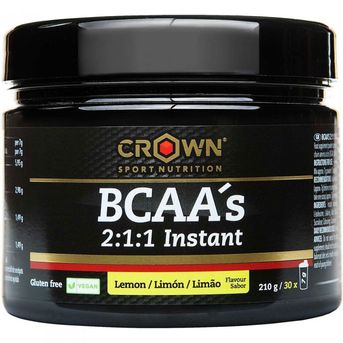 [해외]CROWN SPORT NUTRITION 레몬 파우더 BCAAs Instant 210g 3139775809 Black