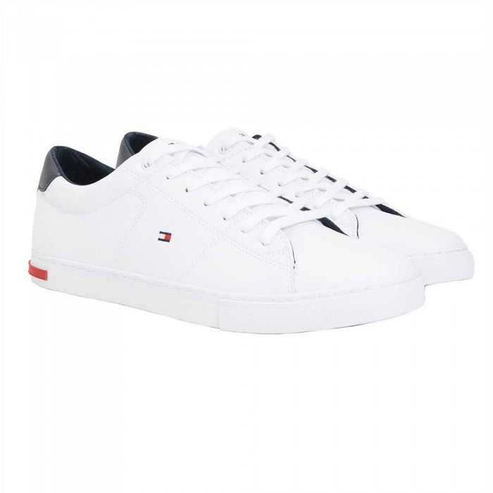 [해외]타미힐피거 Essential Leather Detail Vulcanized 운동화 139894025 White