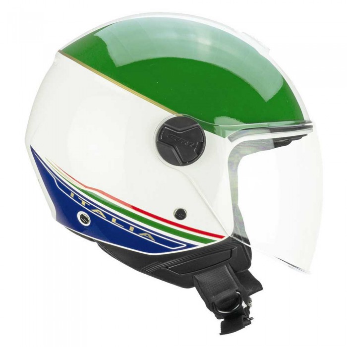 [해외]CGM 167I Flo Italia Long 오픈 페이스 헬멧 9139837109 White / Green / Red