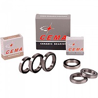 [해외]CEMA 6806 Chrome Steel Bottom Bracket Bearings 1139804272 Silver