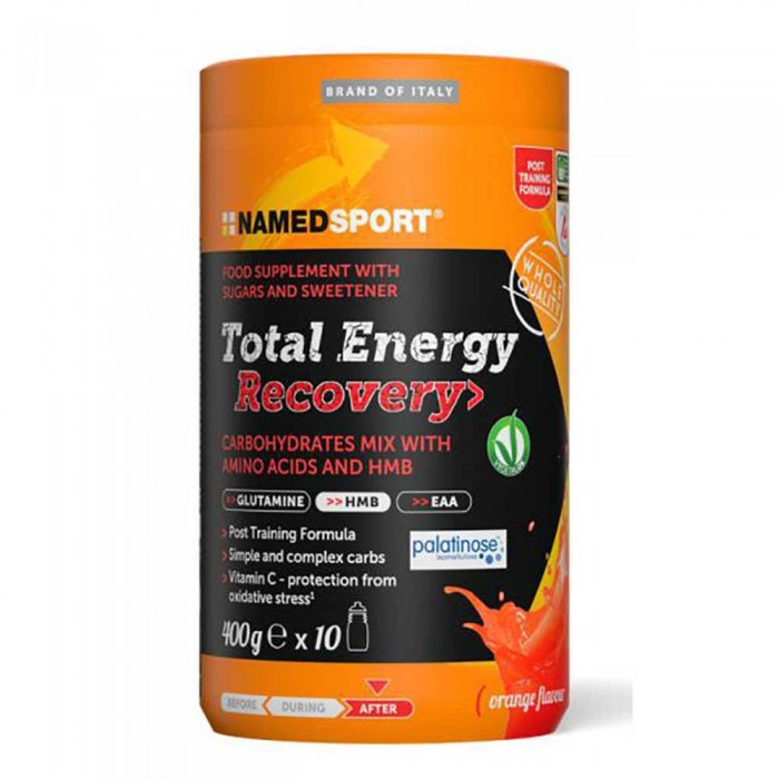 [해외]NAMED SPORT 오렌지 맛 분말 Total Energy Recovery 400g 4139931147 Orange