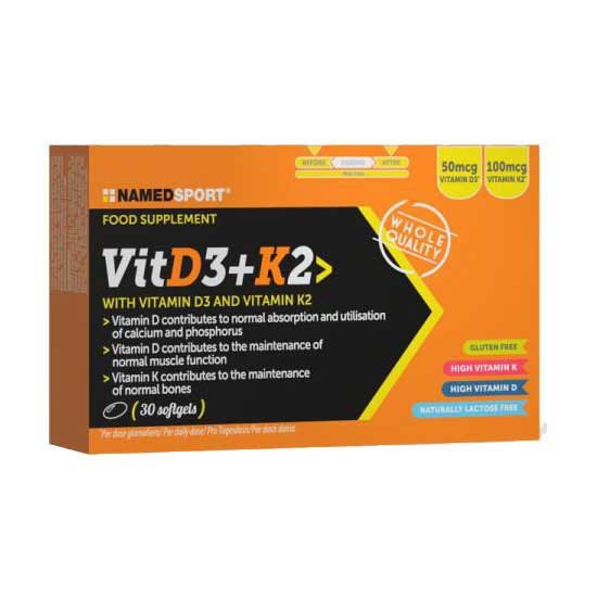 [해외]NAMED SPORT 모자 Vitamin D3+K2 30 단위 4139931149 Orange