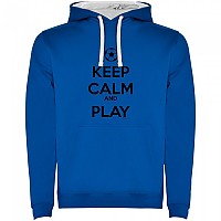 [해외]KRUSKIS Keep Calm And Play Football Two-Colour 후드티 3139995812 Royal Blue / White