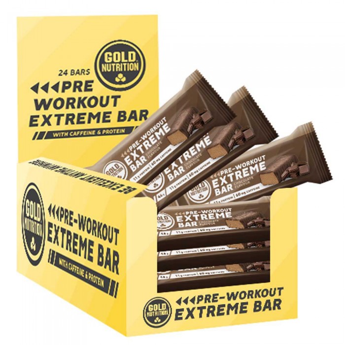 [해외]GOLD NUTRITION 에너지 바 상자 Extreme 46g 15 단위 초콜릿 14139492748 Brown