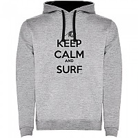 [해외]KRUSKIS 투톤 후디 Surf Keep Calm And Surf 14139996011 Heather Grey / Black