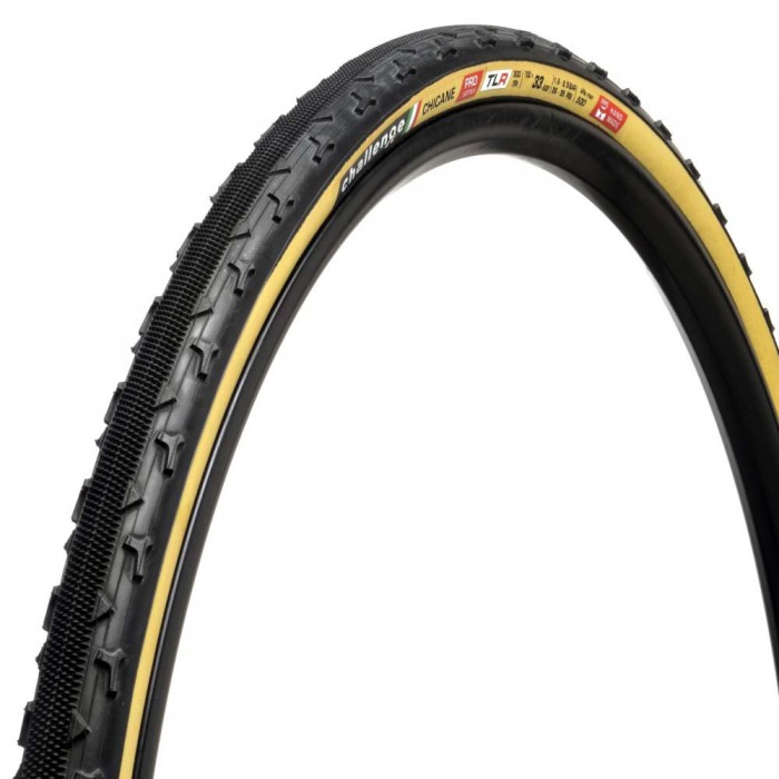 [해외]CHALLENGE TIRES Chicane Pro Tubeless 700C x 33 mm 자갈 타이어 1139871442 Black / Brown