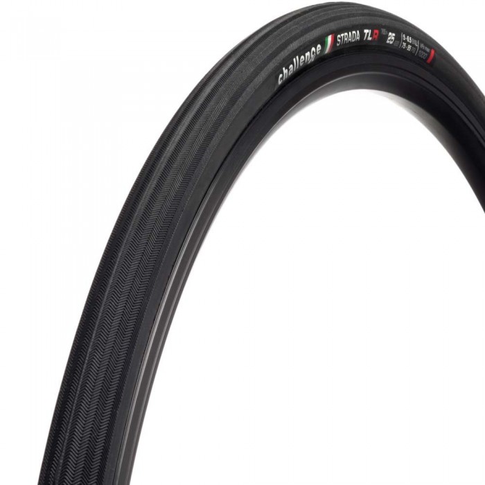 [해외]CHALLENGE TIRES Strada Race Tubeless 700C x 30 도로용 타이어 1139871469 Black